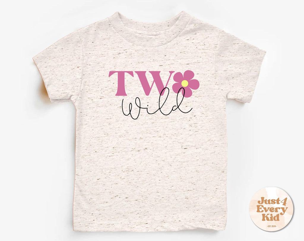 Two Wild 2nd Birthday Shirt – Toddler Girl Birthday Tee