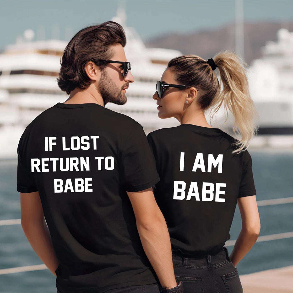 his and hers matching couple t shirts