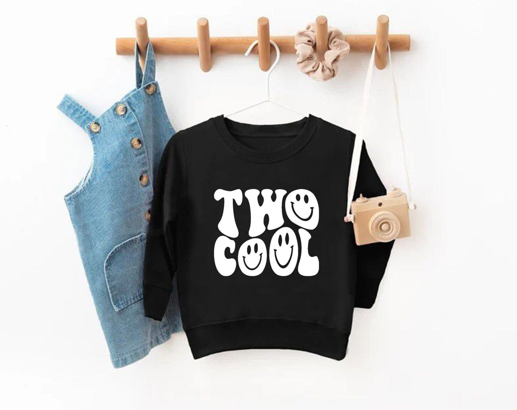 Two Cool 2nd Birthday Sweatshirt – Toddler Birthday Crewneck