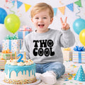 Two Cool 2nd Birthday Sweatshirt – Toddler Birthday Crewneck