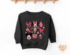Sweatshirt for Toddlers, Disneyworld Kid Sweater, Disney Minnie and Mickey Sweatshirt, Disneyland Snacks Sweater, Snacking Around The World