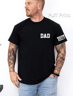 Custom Dad Shirt, Cute Fathers Day Gift, Name Custom Kids Name Christmas Gift For Dad, New Dad Shirt, Custom Dad Est Shirt, Gift for Grandpa