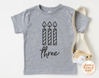 3rd Birthday Shirt – Three Toddler Birthday Tee