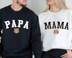 Matching Family Bear Sweatshirts, Mama Papa Baby Sweater Set, Cute Bear Family Outfits, Mommy Daddy Baby Matching Shirts, Family Outfits