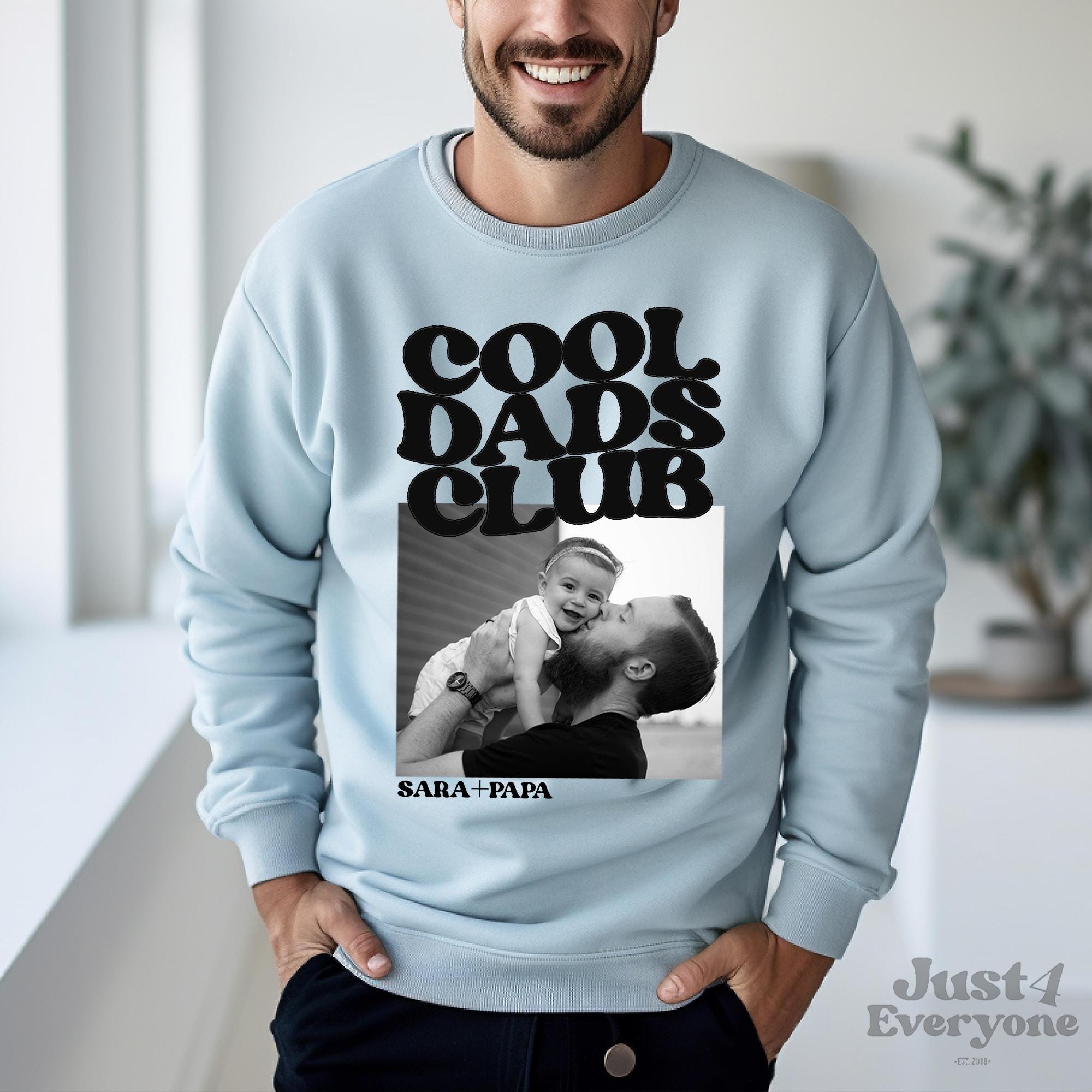 Cool Dads Club Shirt, Papa Sweatshirt Personalised With Name, Father T-Shirt Gift, Expecting Dad Announcement Tee, Father’s Day Hoodie