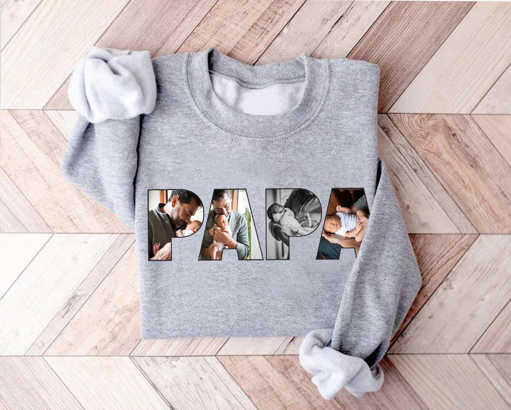 Custom Photo Dad Shirt, Personalised Dad Shirt, Custom Picture Shirt for Dad, Fathers Day Gift, Dad T Shirt, Dad Gift, Papa Sweater Custom