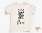 3rd Birthday Shirt – Three Toddler Birthday Tee