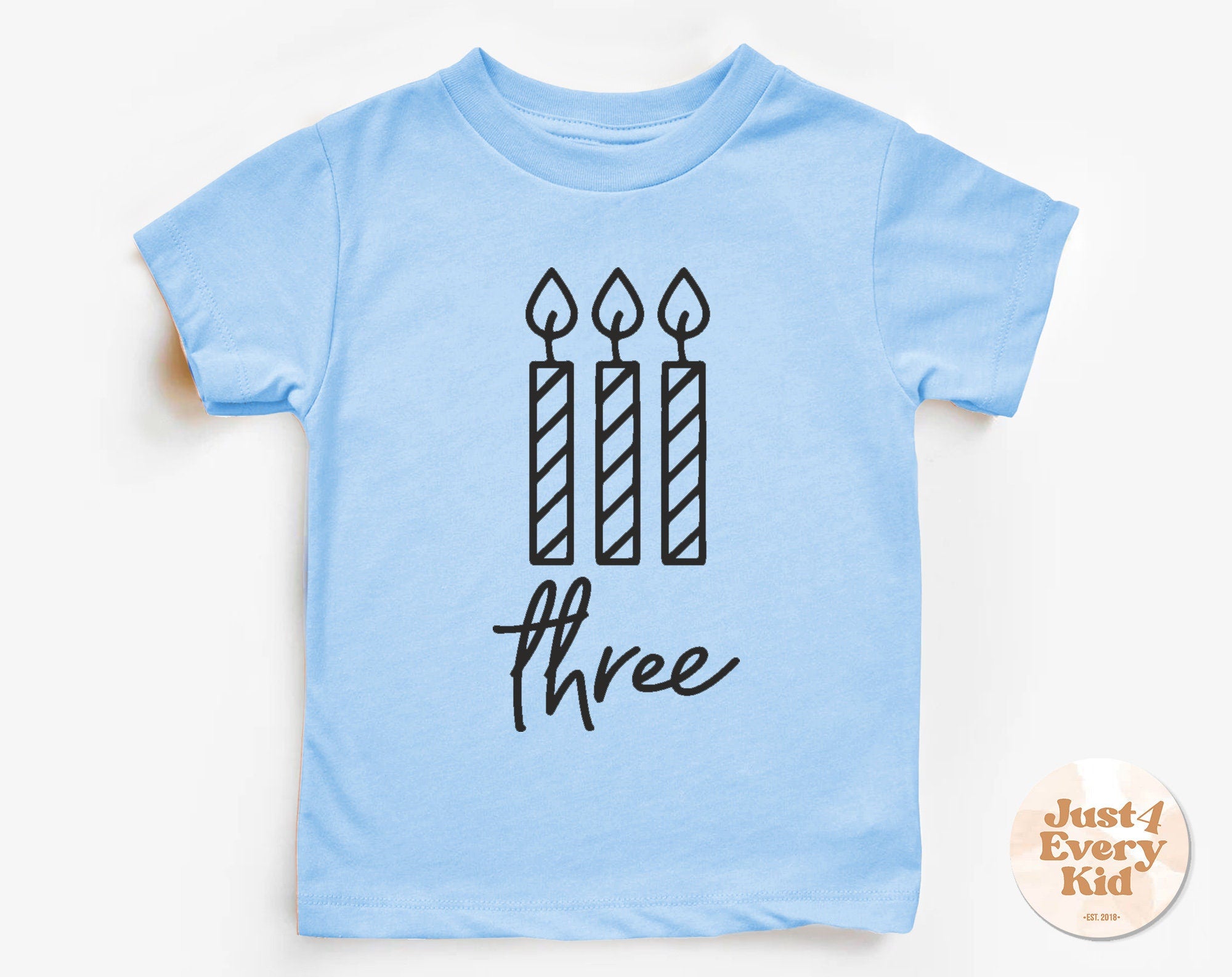 3rd Birthday Shirt – Three Toddler Birthday Tee