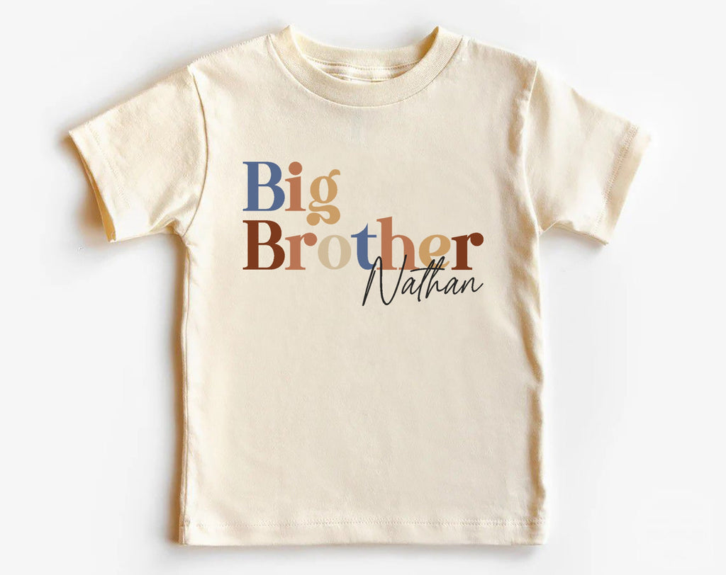 Big Brother Shirt – Personalized Sibling Pregnancy Reveal Tee
