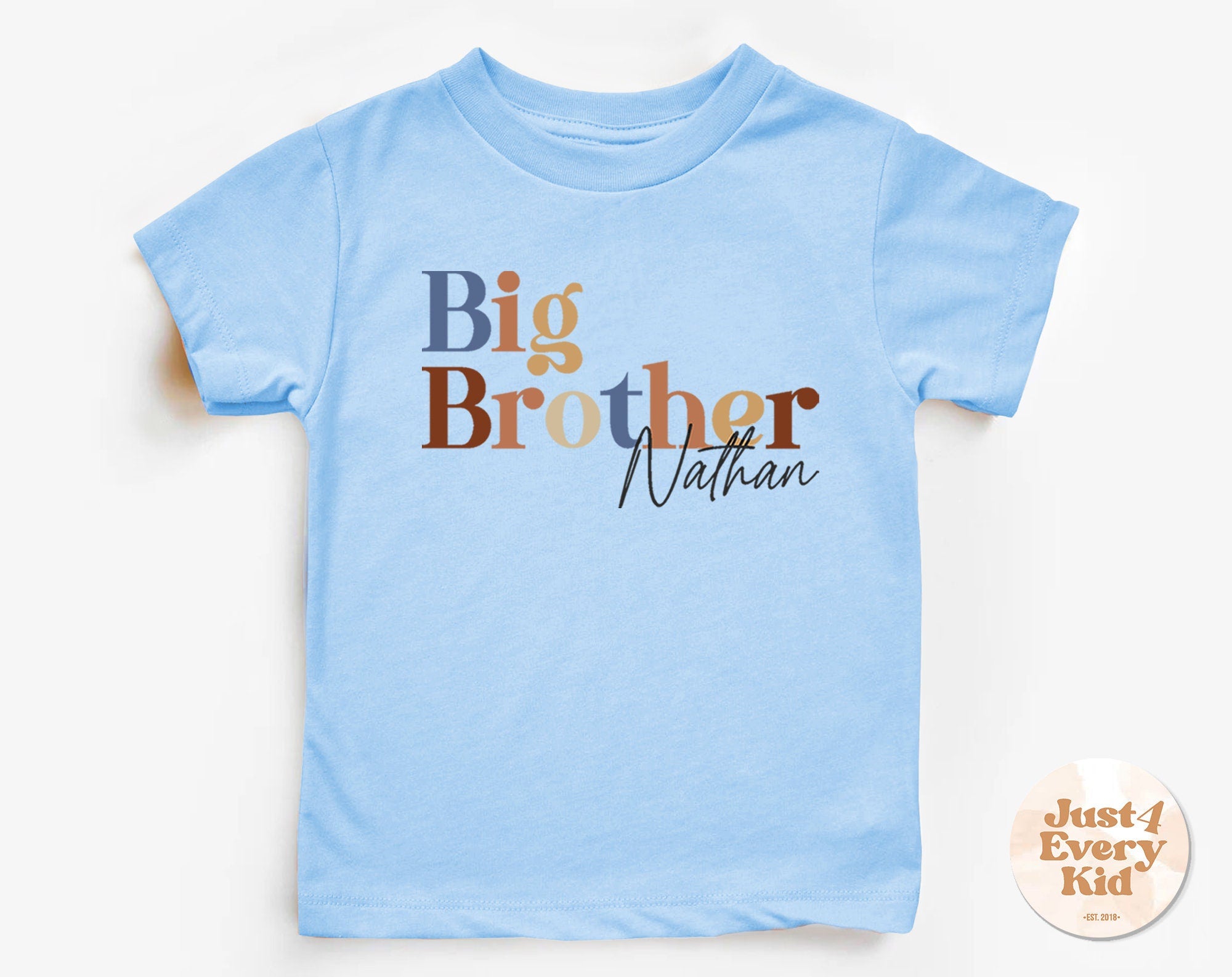 Big Brother Shirt – Personalized Sibling Pregnancy Reveal Tee