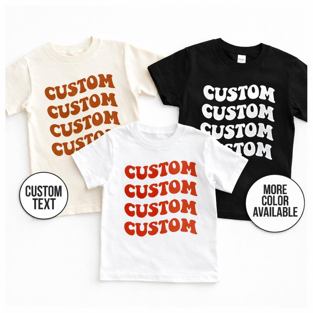 Custom Baby Shirt, Personalised Kids T Shirt, Custom Text Toddler T Shirt, Toddler Name Shirt, Custom Shirt, Youth Custom Shirt, Your Text