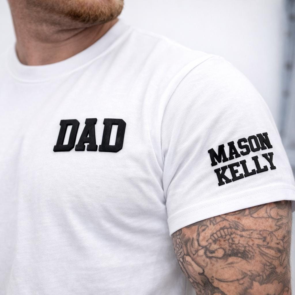 Custom Dad Shirt, Cute Fathers Day Gift, Name Custom Kids Name Christmas Gift For Dad, New Dad Shirt, Custom Dad Est Shirt, Gift for Grandpa