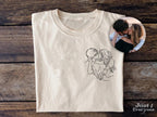 Personalized Couple Line Art Shirt from Photo, Custom Outline Drawing Sweatshirt or T Shirt, Minimalist Couple Gift for Her Him
