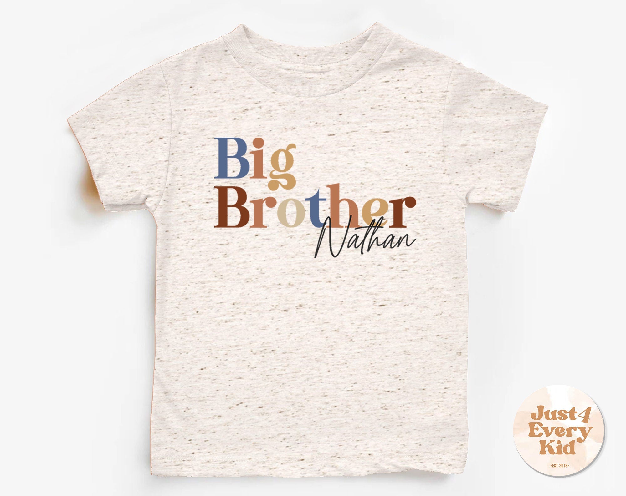 Big Brother Shirt – Personalized Sibling Pregnancy Reveal Tee