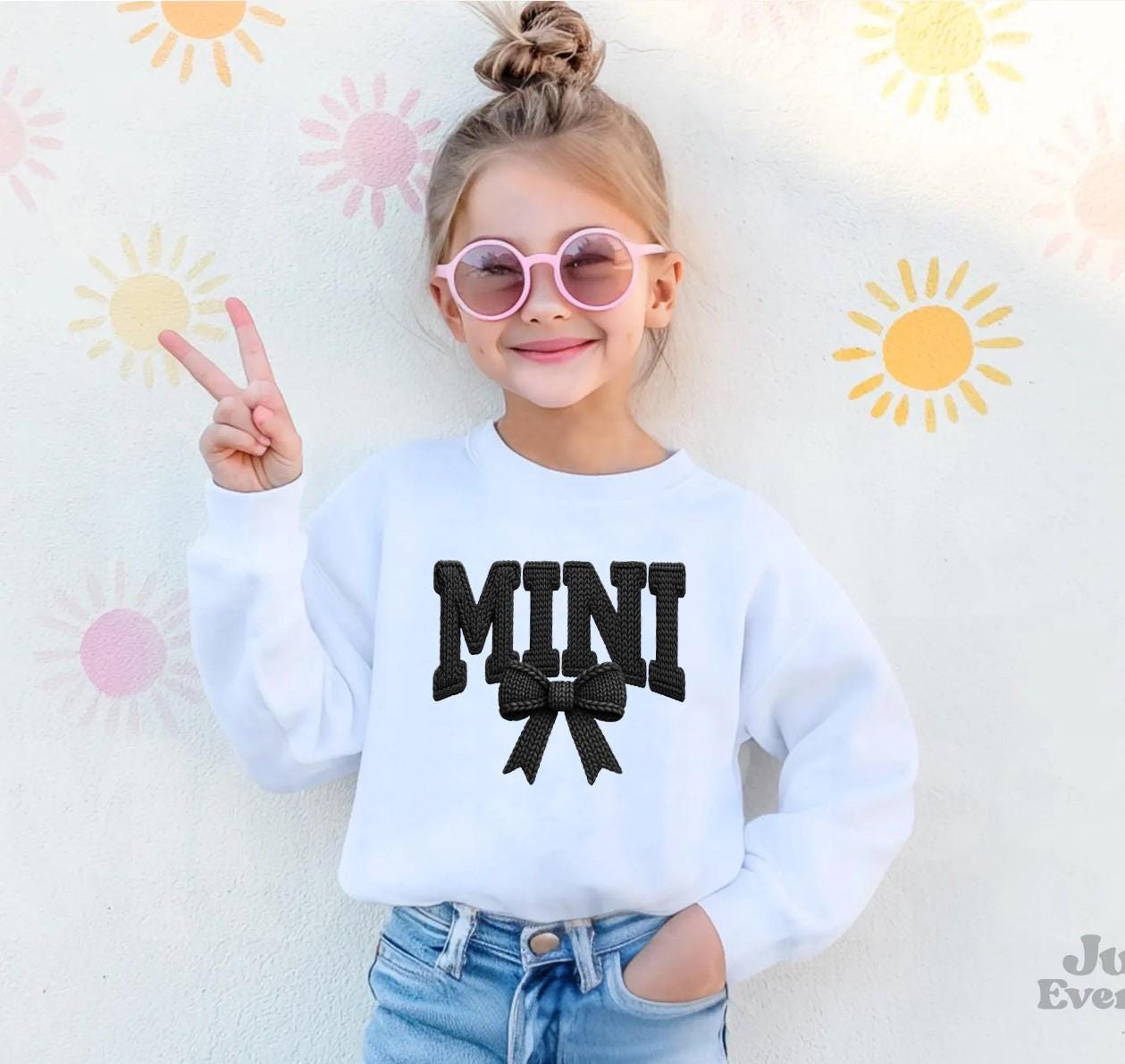 Mama And Mini Coquette Bow Sweatshirts, Mama and Mini Sweater, Matching Mom Daughter Outfit, Mother's Day Pullover, Birthday Gift for Mom