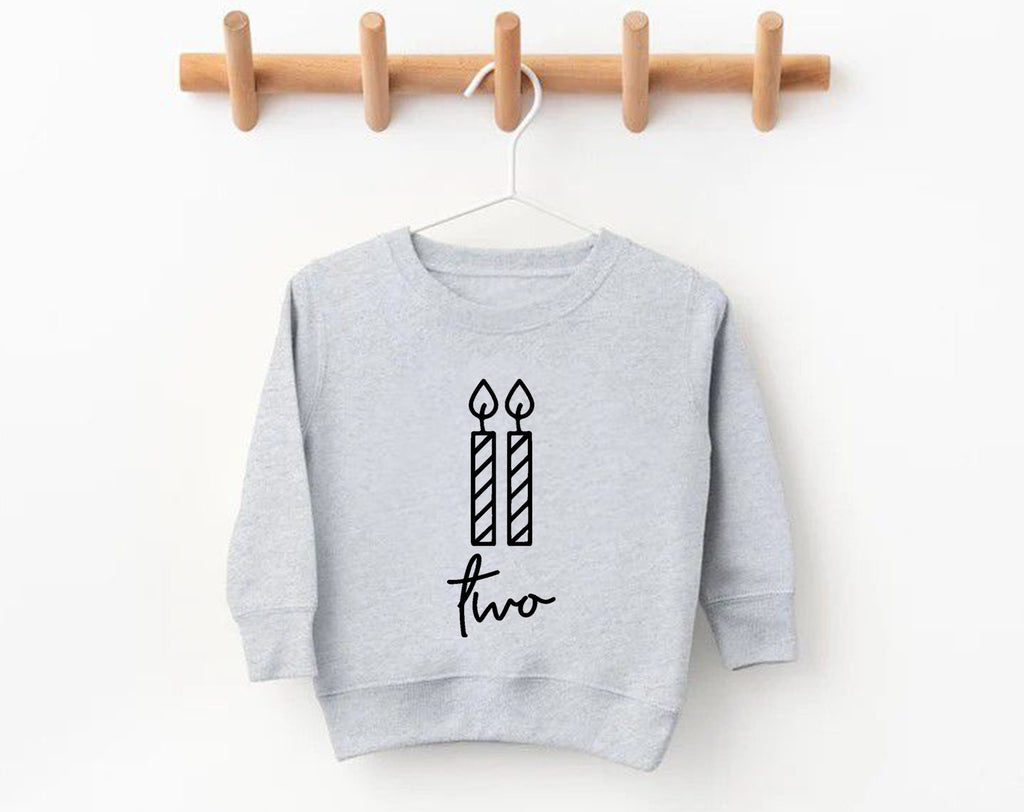 2nd Birthday Sweatshirt – Toddler Birthday Crewneck