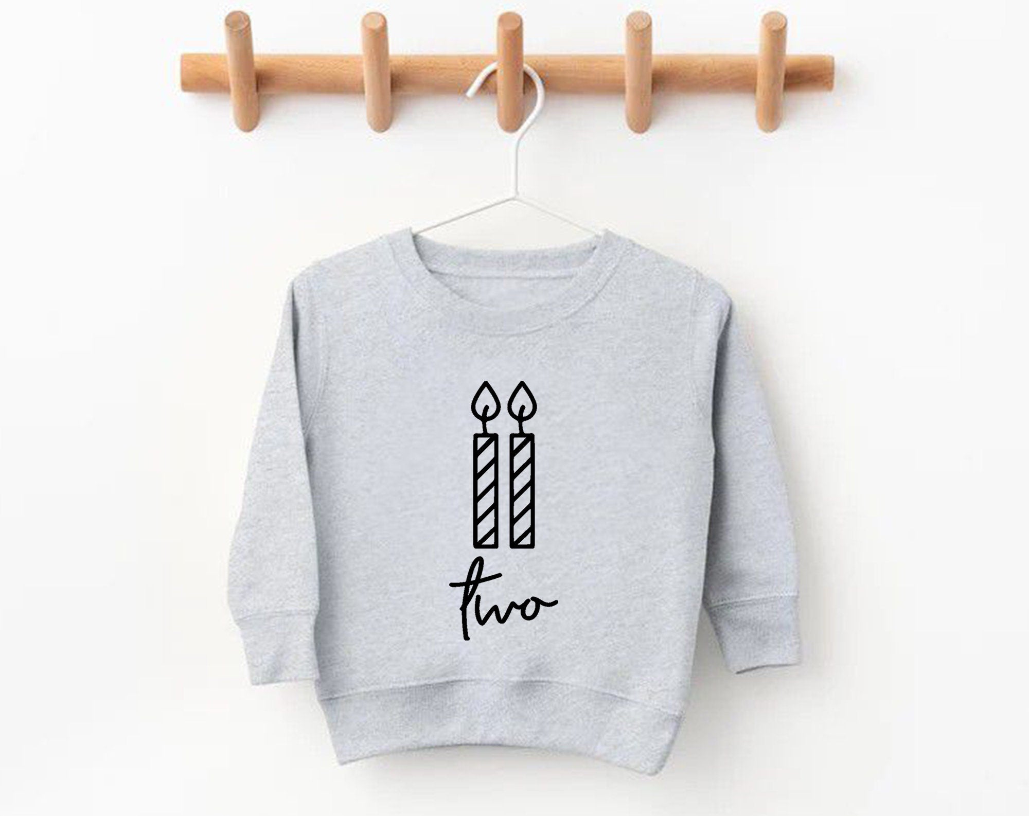 2nd Birthday Sweatshirt – Toddler Birthday Crewneck