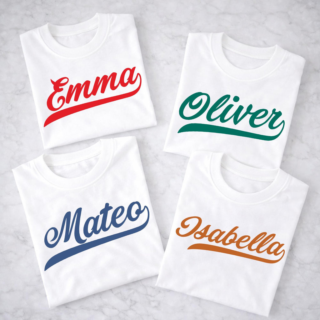Custom Name Shirt for Kids and Adults, Personalized Script Name T Shirt, Baby and Toddler Name Tee, Custom Name Gift