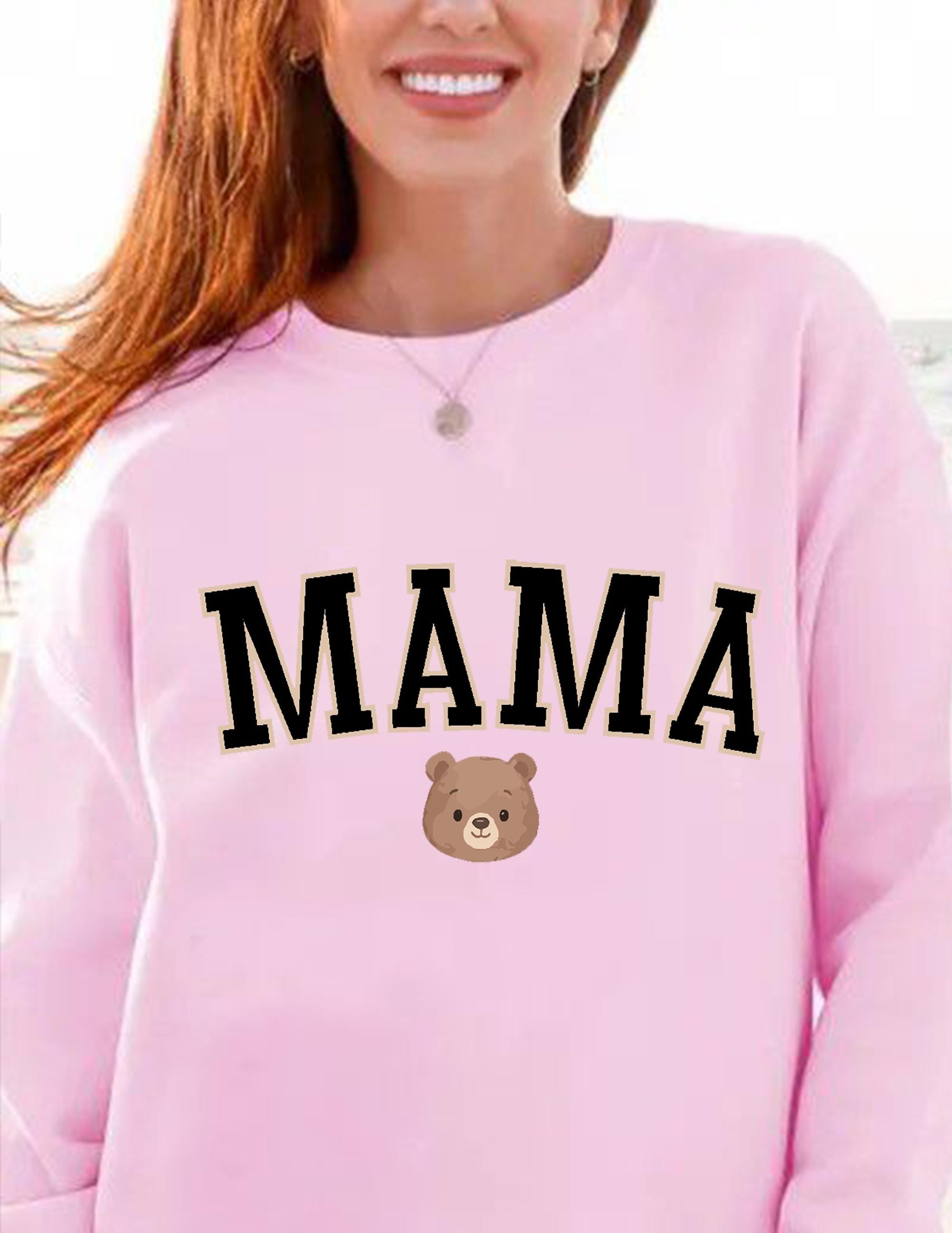 Matching Family Bear Sweatshirts, Mama Papa Baby Sweater Set, Cute Bear Family Outfits, Mommy Daddy Baby Matching Shirts, Family Outfits