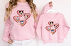 Matching Mommy and Me Valentine Day, Mama Valentine Sweatshirt Gift, Matching Mommy and Me Outfit, Valentines Day Shirts Mom Baby