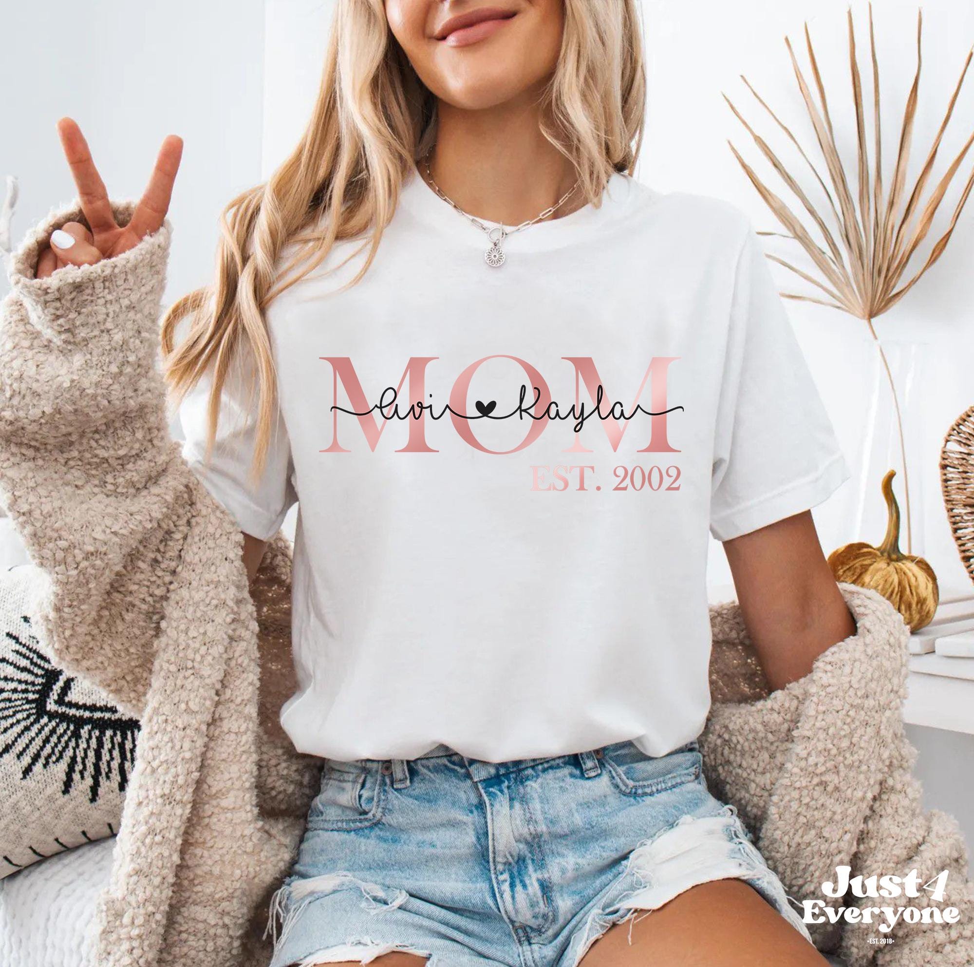 Mama Est Hoodie, Mom Established Sweatshirt Custom Year, Personalized Mama Sweater, New Mom To Be Gift, Mama Sweatshirt With Kids Names