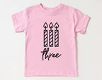 3rd Birthday Shirt – Three Toddler Birthday Tee