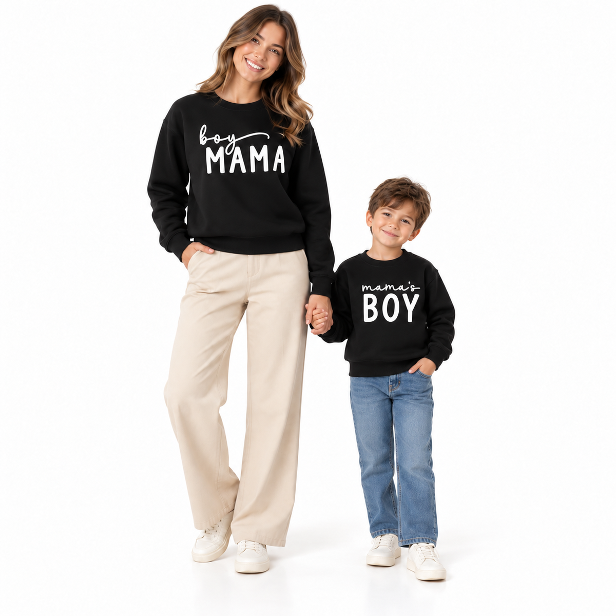 Boy Mama & Mama’s Boy Matching Sweatshirts