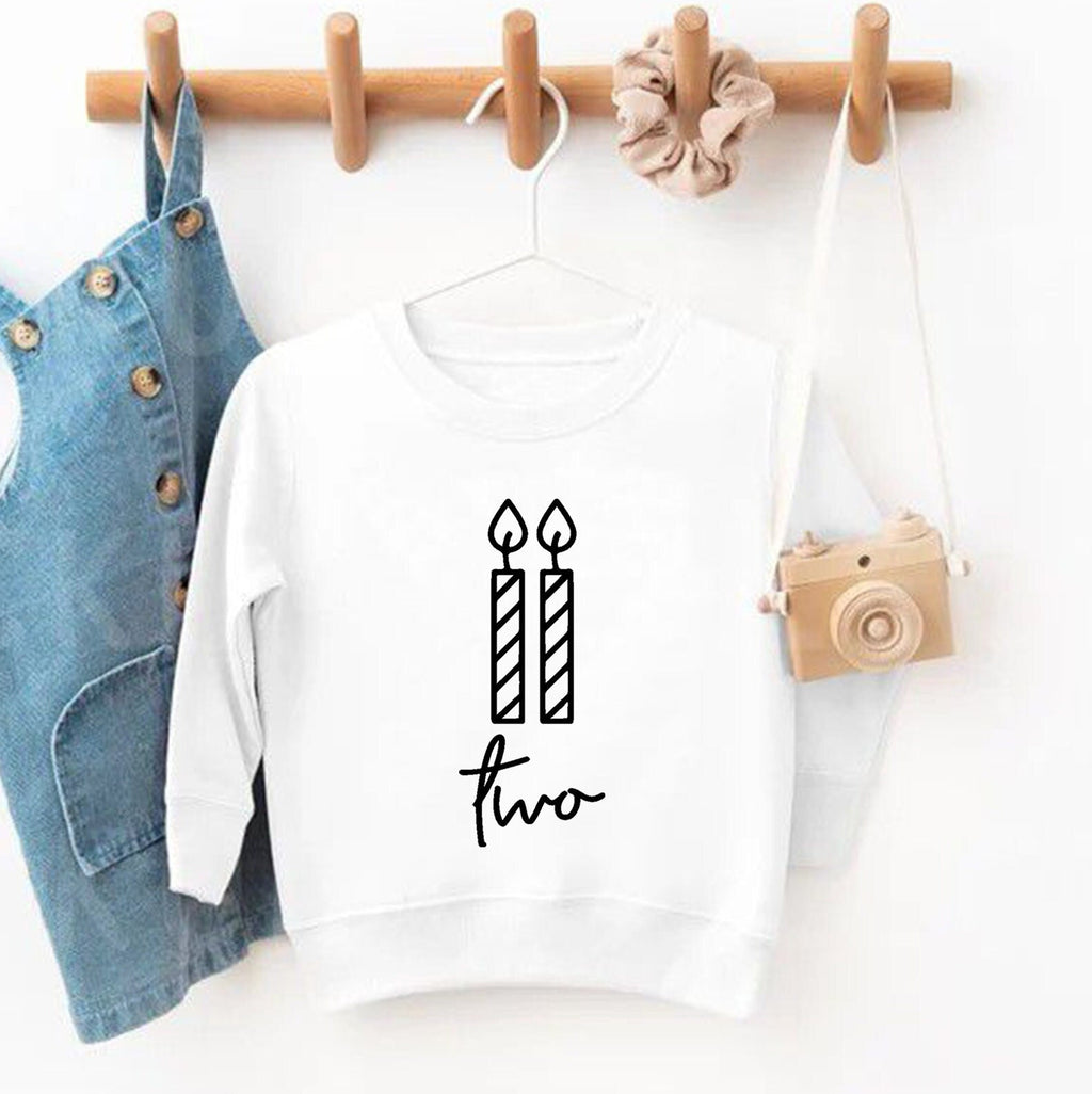 2nd Birthday Sweatshirt – Toddler Birthday Crewneck