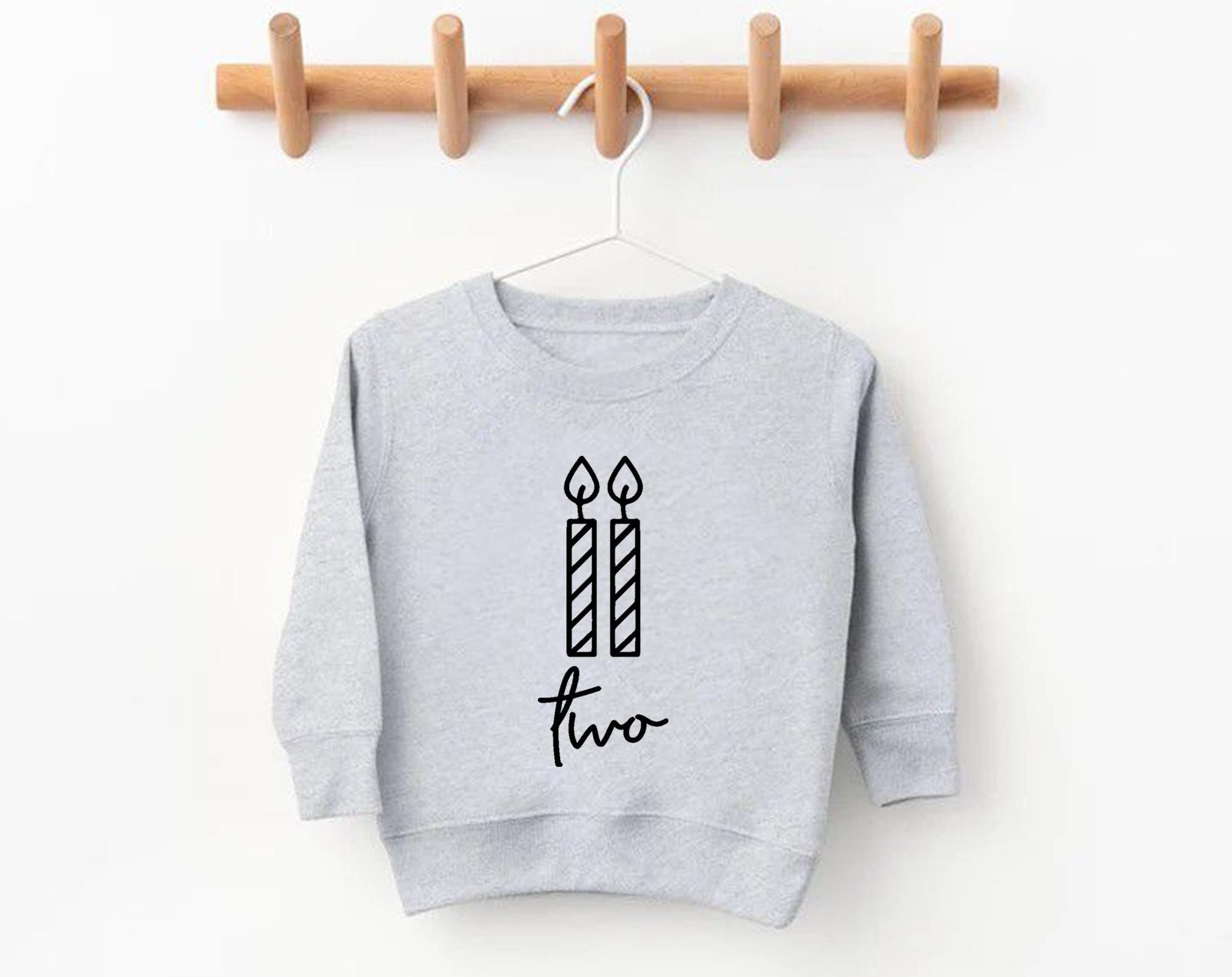 Two 2nd Birthday Shirt or Sweatshirt – Toddler Birthday Outfit