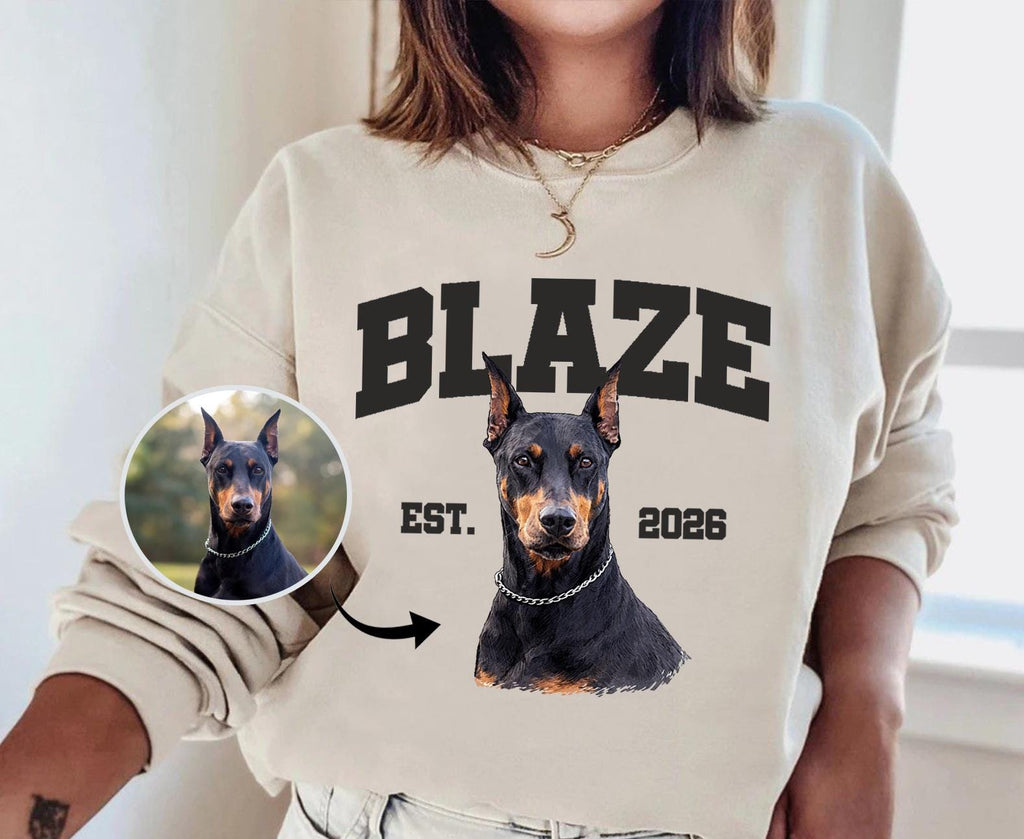 Custom Dog and Cat Ears Sweatshirt Dog Mom Sweatshirt Dog Lover Sweatshirt Custom Dog Cat Sweatshirt Cat Dad shirt Pet Lover Gift for Him
