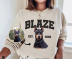 Custom Dog and Cat Ears Sweatshirt Dog Mom Sweatshirt Dog Lover Sweatshirt Custom Dog Cat Sweatshirt Cat Dad shirt Pet Lover Gift for Him