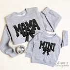 Mama And Mini Coquette Bow Sweatshirts, Mama and Mini Sweater, Matching Mom Daughter Outfit, Mother's Day Pullover, Birthday Gift for Mom