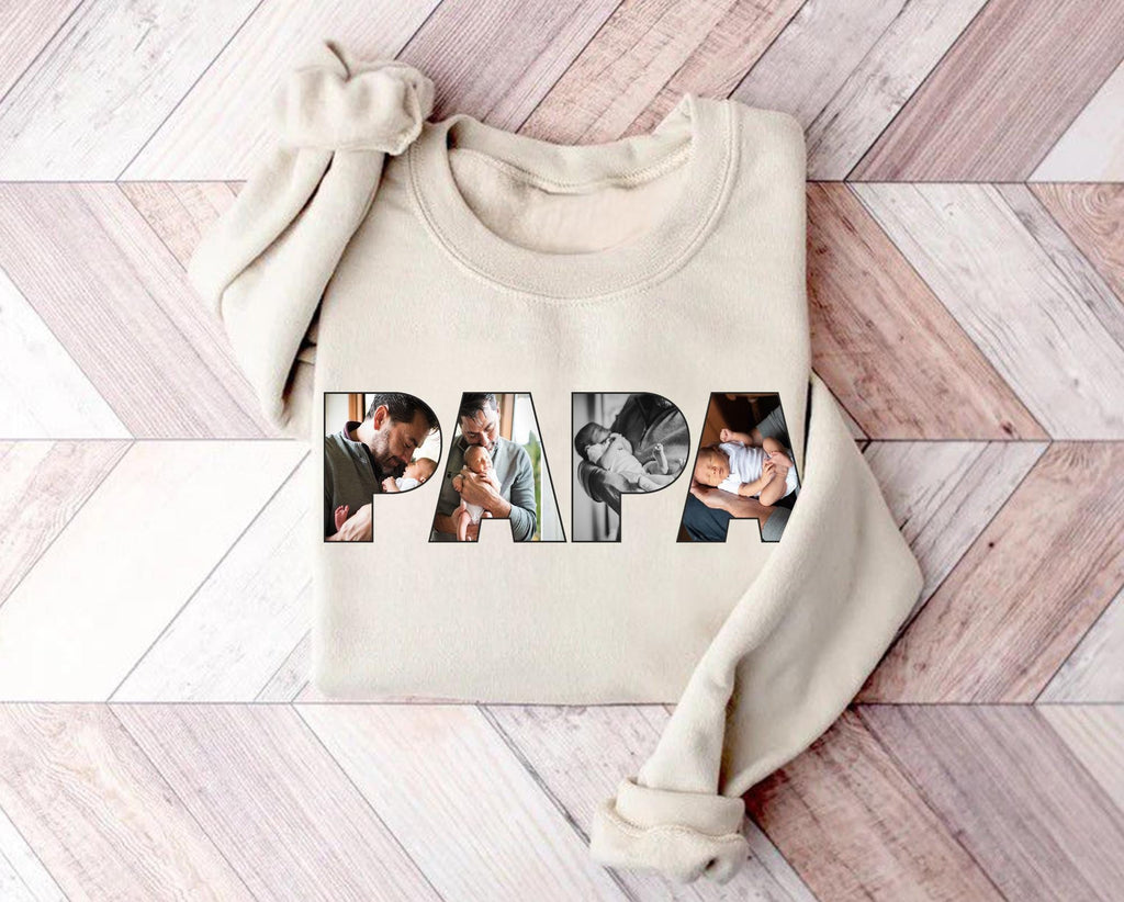 Custom Photo Dad Shirt, Personalised Dad Shirt, Custom Picture Shirt for Dad, Fathers Day Gift, Dad T Shirt, Dad Gift, Papa Sweater Custom