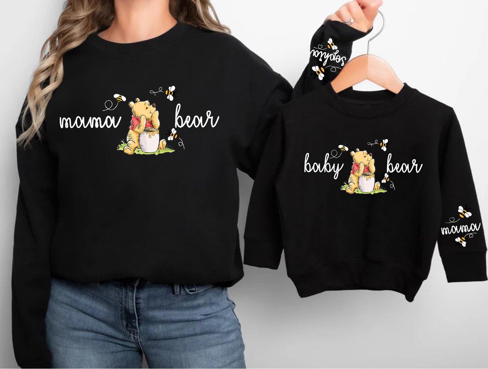 Mama Bear Sweatshirt, Baby Bear Sweatshirt, Mom Sweatshirt, Mommy and Me Outfits, Mom and Me Sweatshirts, Mama & Mini Sweatshirts