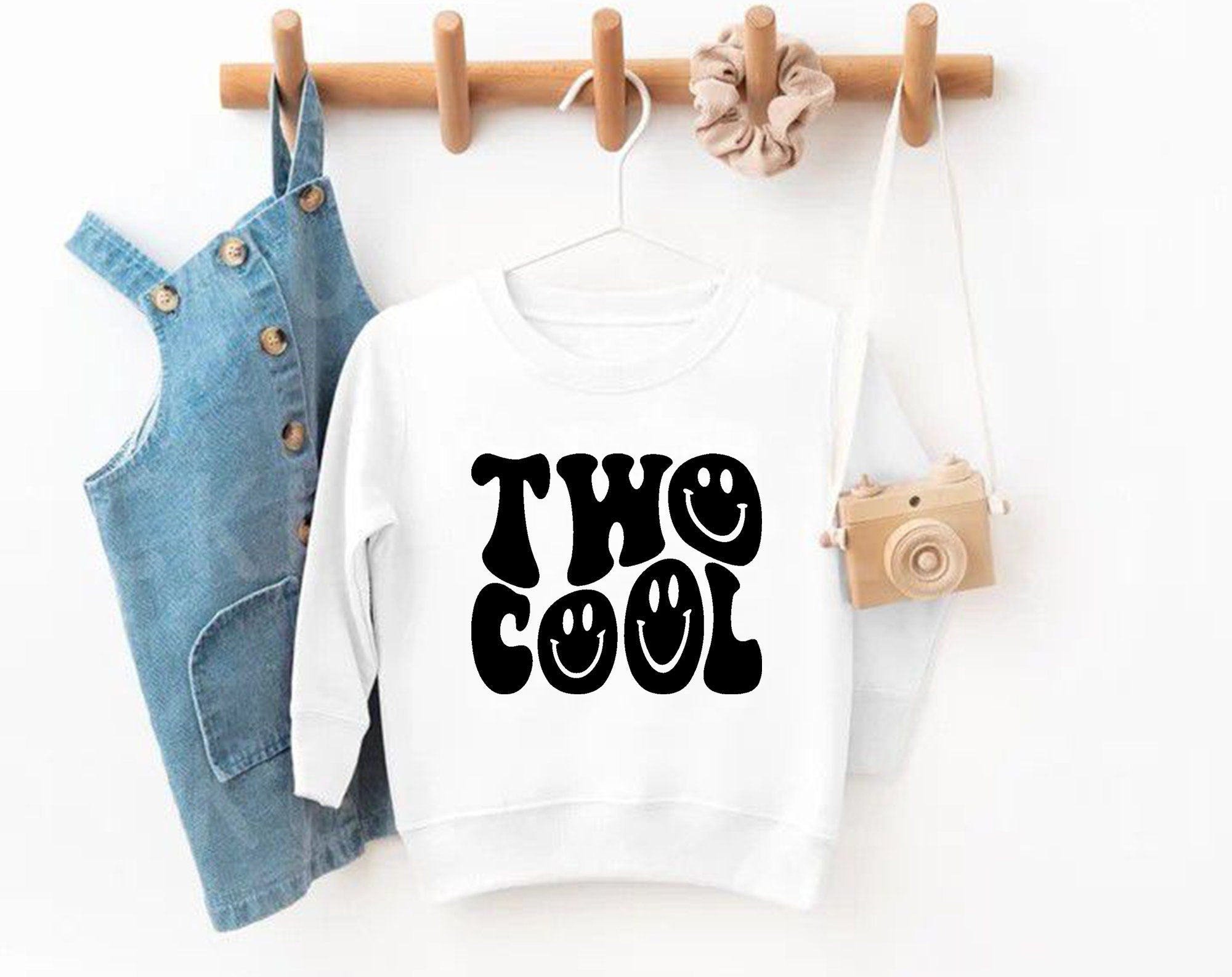 Two Cool 2nd Birthday Sweatshirt – Toddler Birthday Crewneck