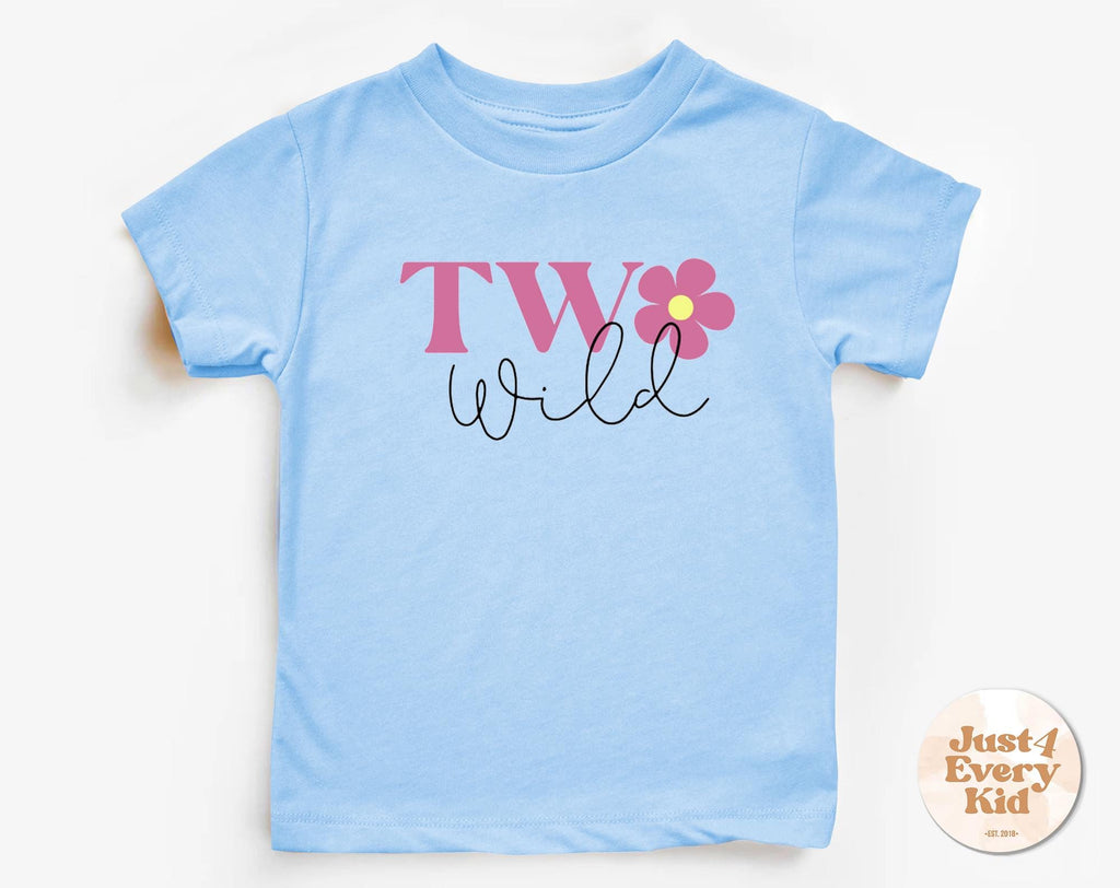 Two Wild 2nd Birthday Shirt – Toddler Girl Birthday Tee