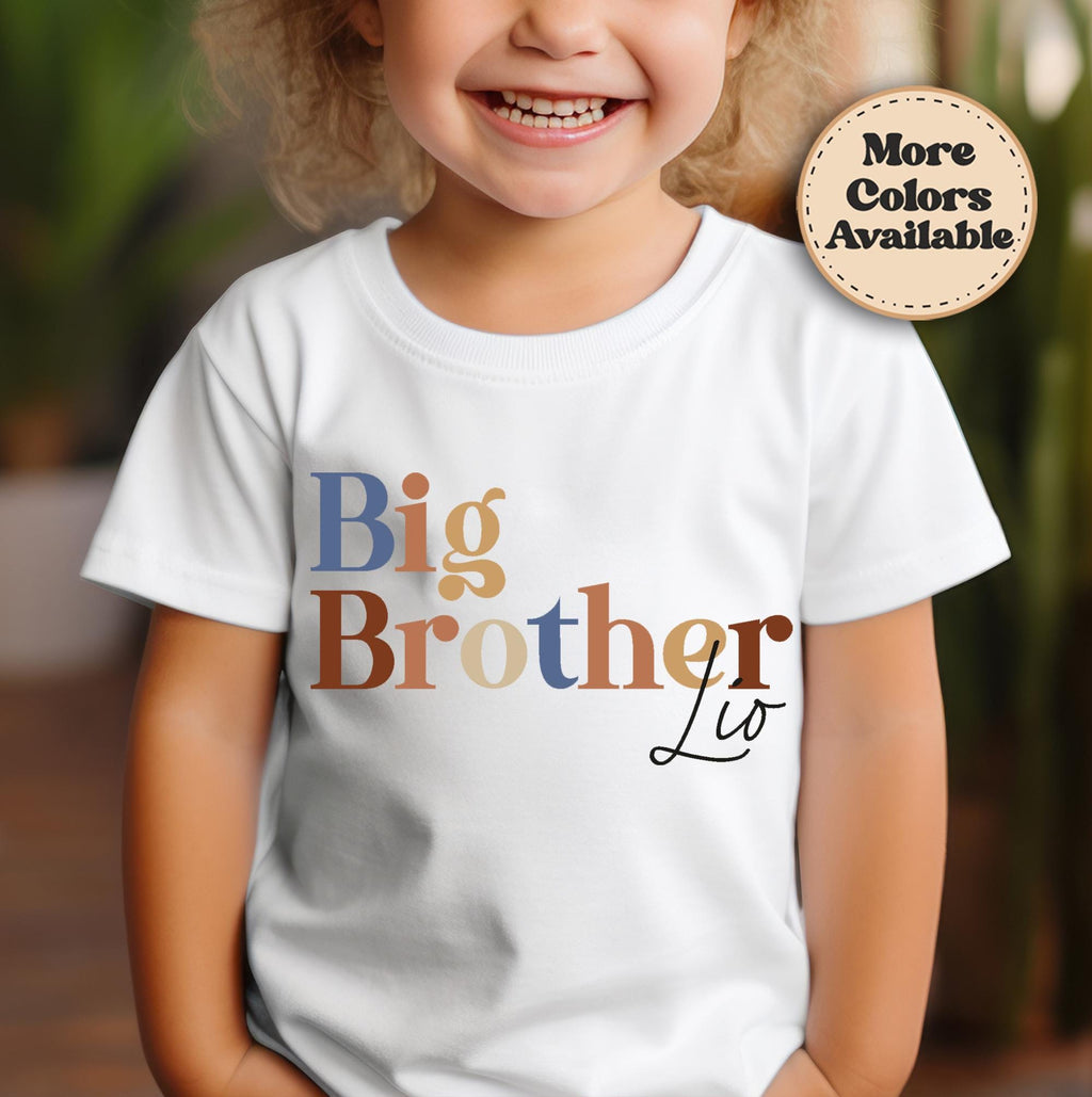 Big Brother Shirt – Personalized Sibling Pregnancy Reveal Tee