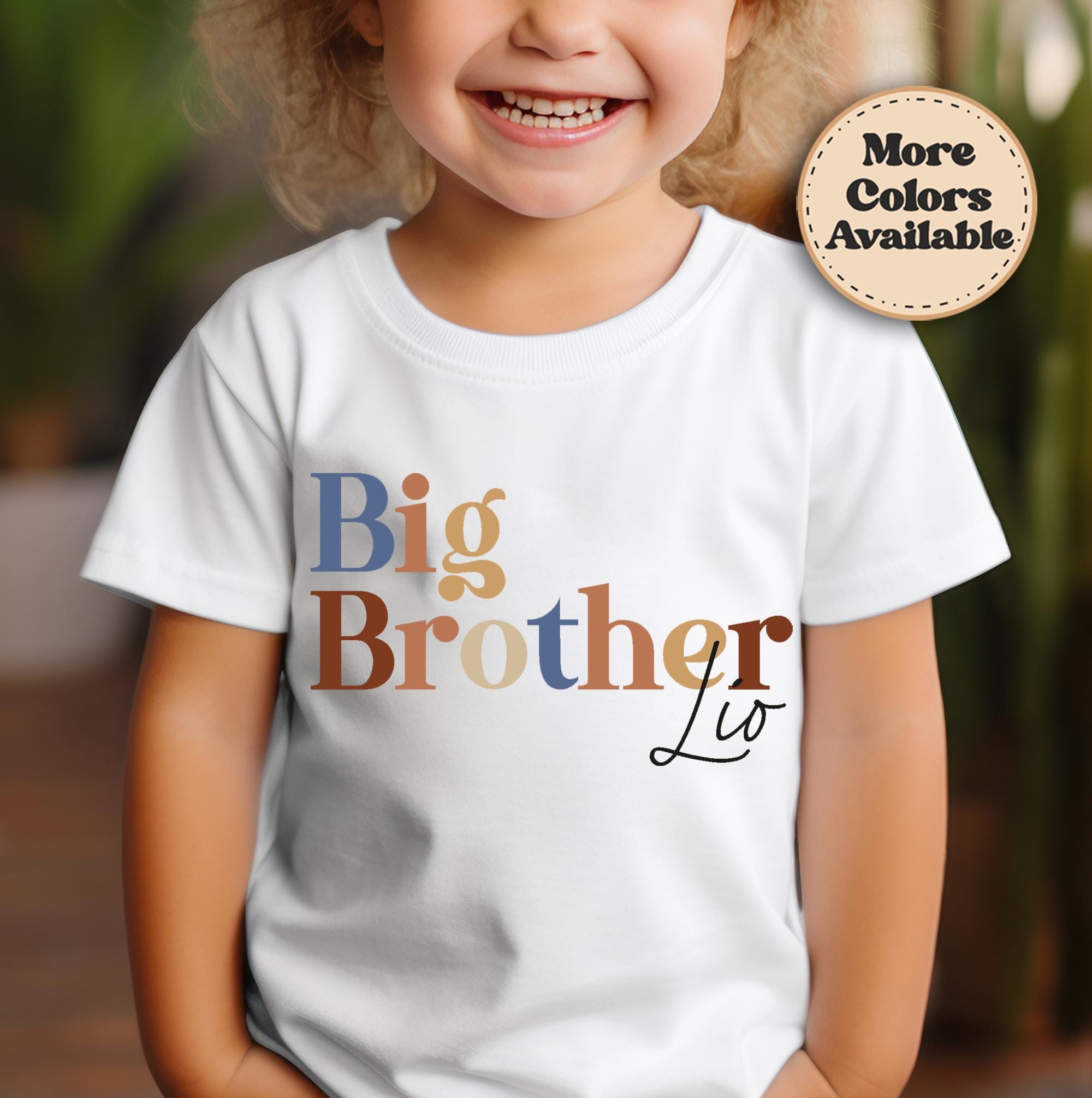 Big Brother Shirt – Personalized Sibling Pregnancy Reveal Tee