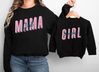 Mama and Mini Matching Sweatshirts, Mommy and Me Outfits, Mother Daughter Shirts – Girl Mama Gift, Family Matching Look