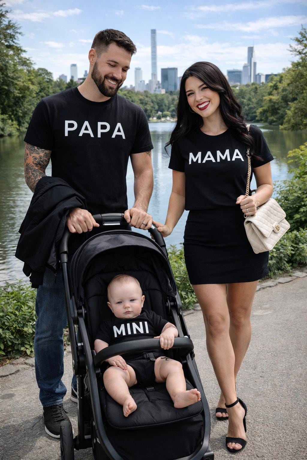 Family Outfit Shirt, Mama Papa Mini T-shirts, Family Matching Shirts, Mama and Mini, Baby and Kids Outfits, Mom Dad Mini Baby Shirt