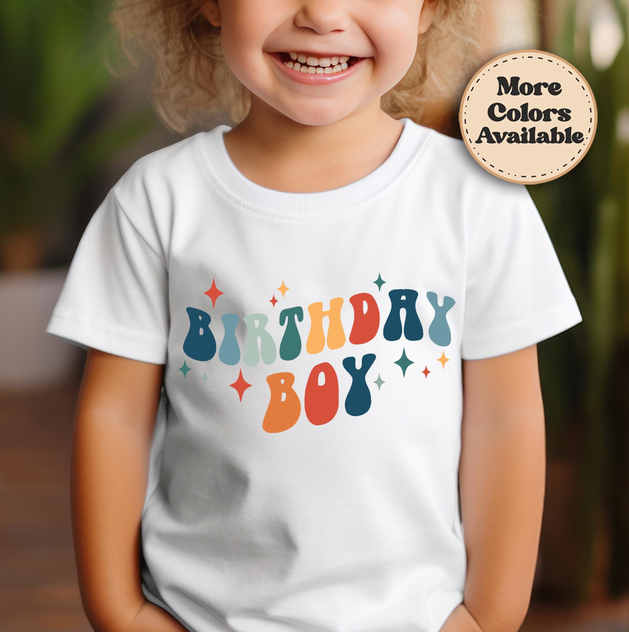 Retro Birthday Boy Shirt – Toddler Birthday Tee