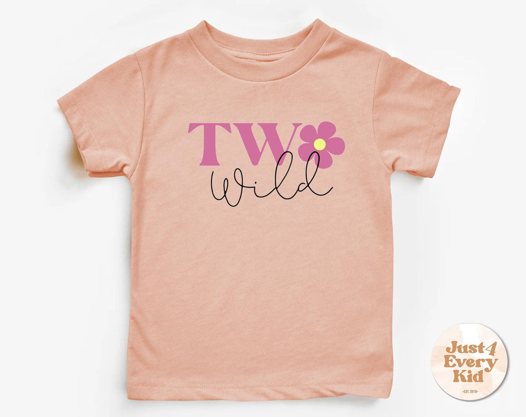 Two Wild 2nd Birthday Shirt – Toddler Girl Birthday Tee