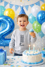 2nd Birthday Sweatshirt – Toddler Birthday Crewneck