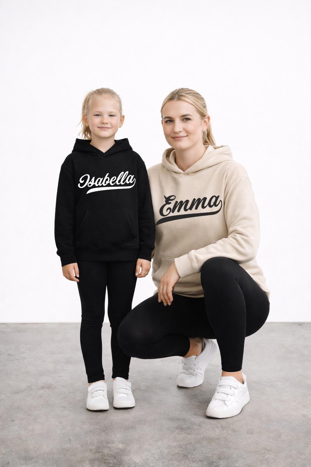 Matching Mom and Mini Hoodies, Family Hoodies, Personalized Hoodies for Family, Matching Father and Daughter Outfits, Daddy and Son Gift