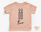 Two 2nd Birthday Shirt – Toddler Birthday Tee