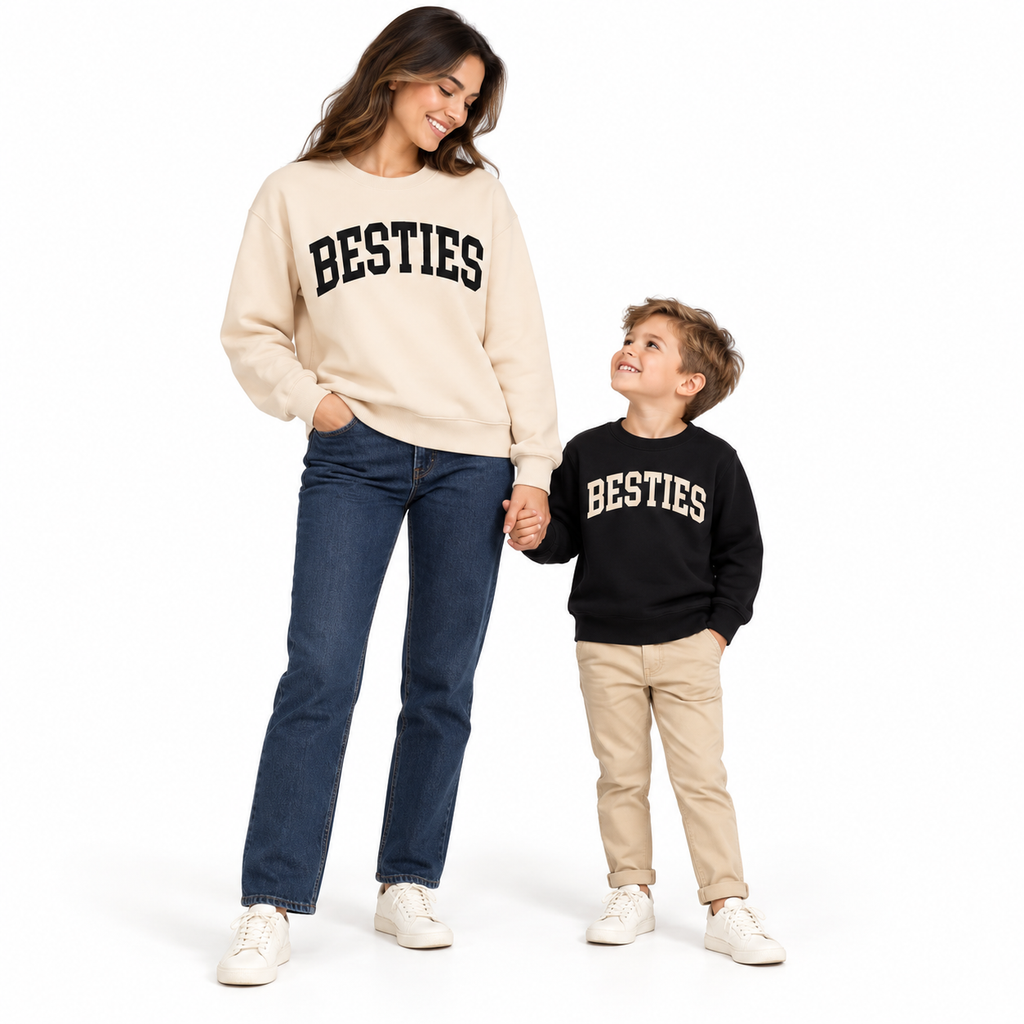 Matching Besties Sweatshirts for Mom, Dad and Kids