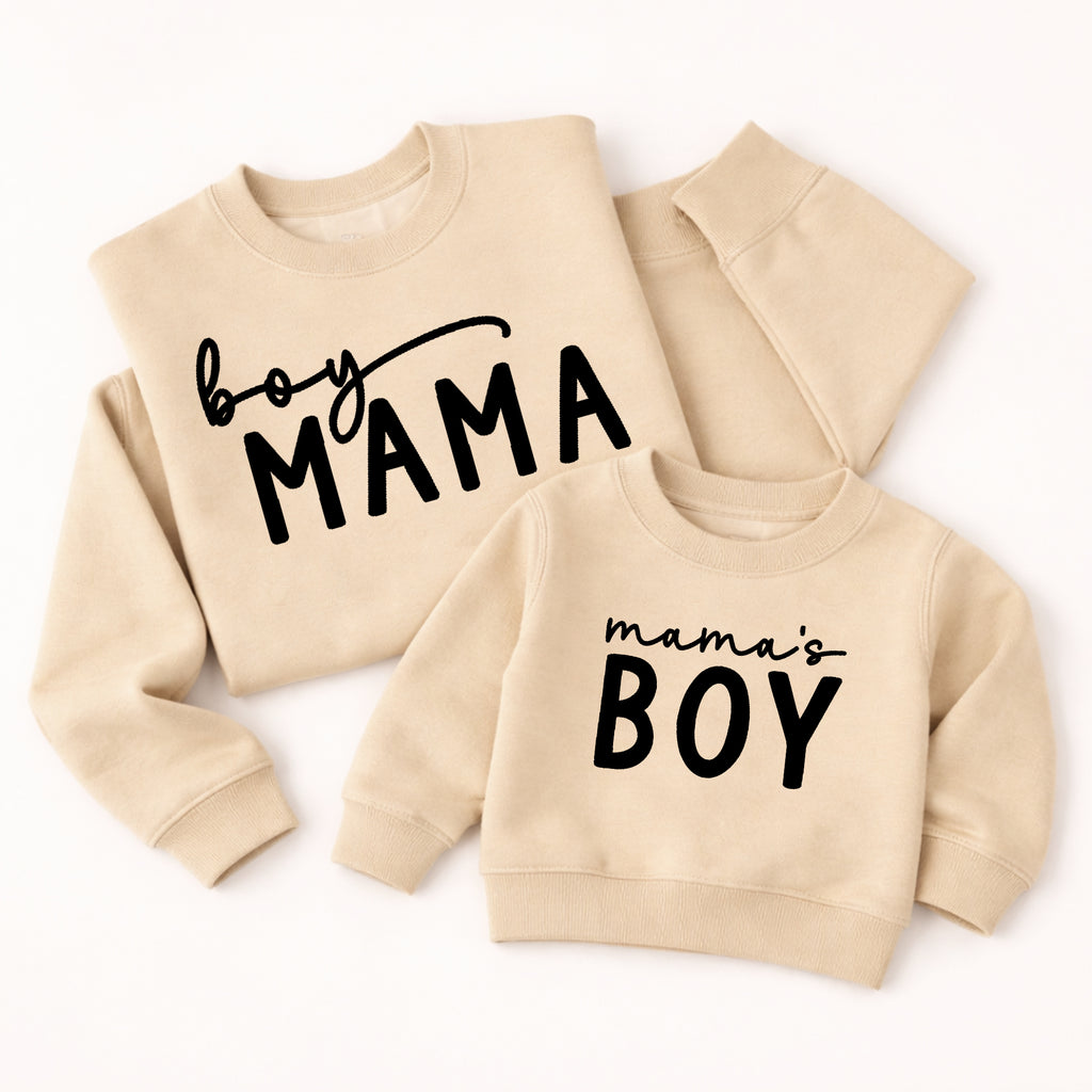 Boy Mama & Mama’s Boy Matching Sweatshirts