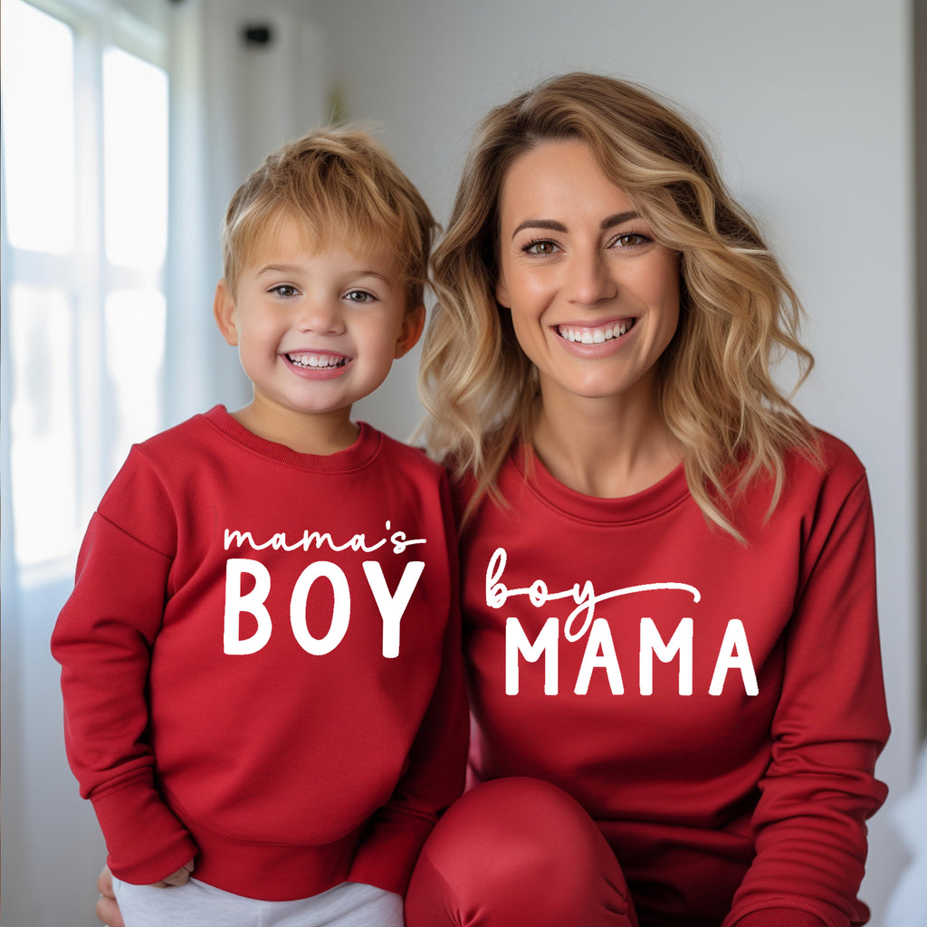 Boy Mama & Mama’s Boy Matching Sweatshirts