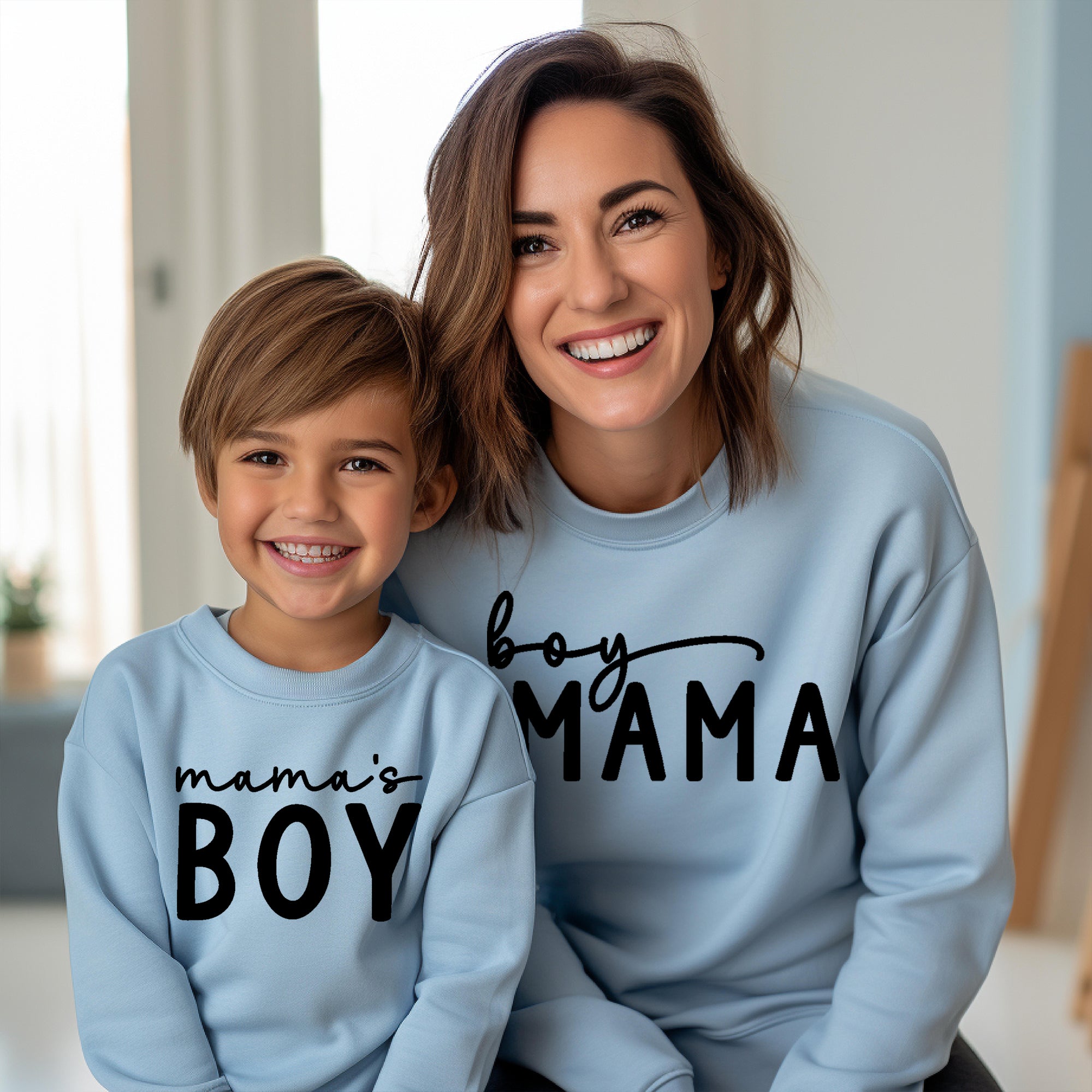 Boy Mama & Mama’s Boy Matching Sweatshirts