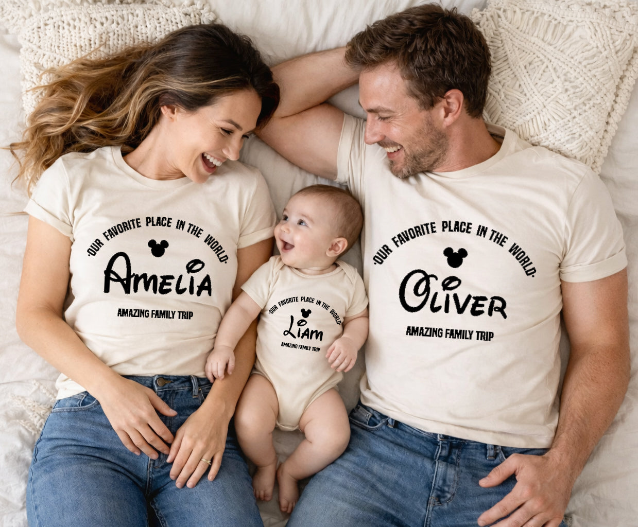 personalized family shirts custom name matching outfits family trip shirts